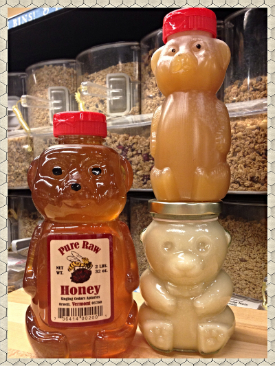honey, raw, crystallized, bees, vermont